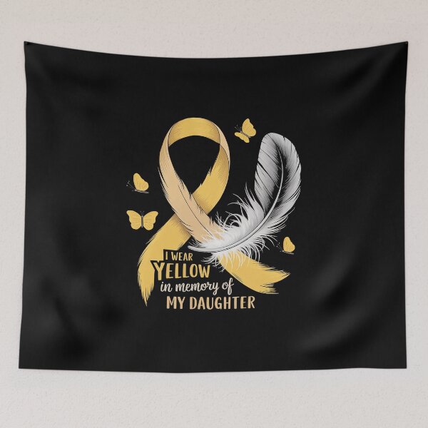Item preview, I Wear Yellow In Memory of Daughter Sarcoma Cancer Awareness designed and sold by RansomFlatley.