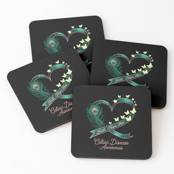 Item preview, Heart Butterfly Green Ribbon Celiac Disease Awareness designed and sold by FranzFriesen.