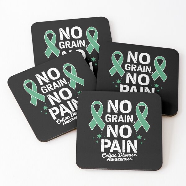 Item preview, No Grain No Pain Celiac Disease Awareness Month Gluten Free designed and sold by HaileyRobel.