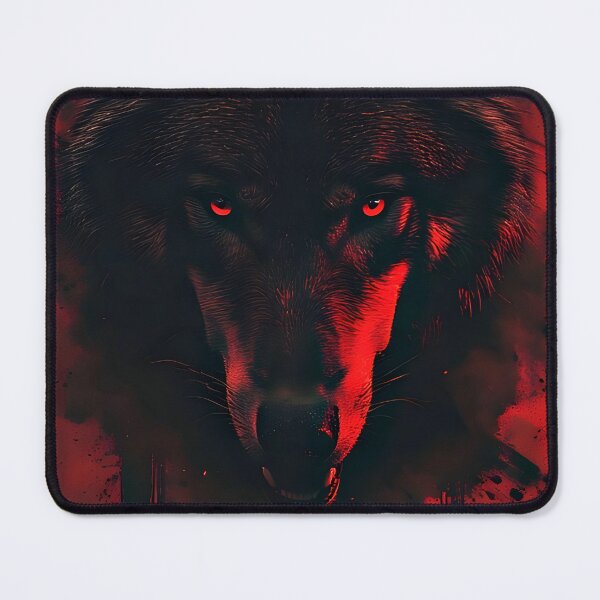 Item preview, Bloodmoon Demon Wolf – Nightshade Illustration designed and sold by Neer arts.