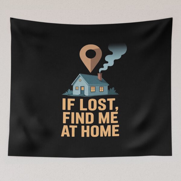 Item preview, If Lost Find Me at Home designed and sold by ToggleBet.