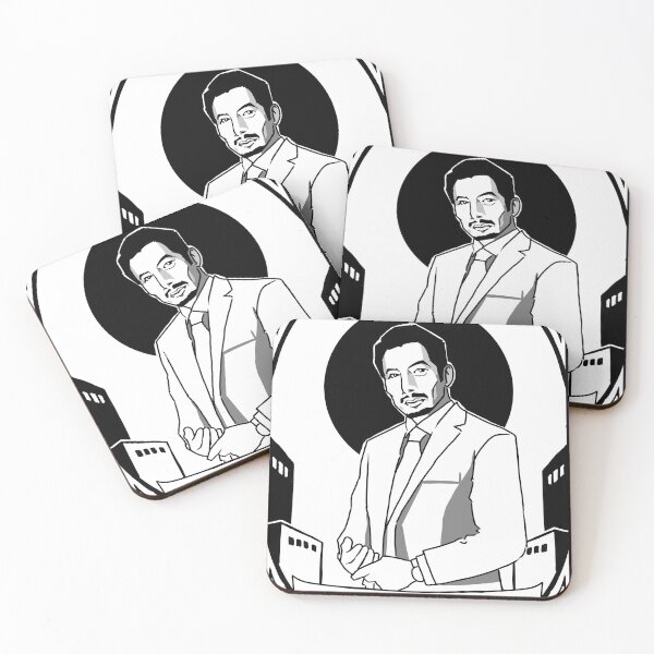 Item preview, Minimalist Proprietor Tarot Card | X. The Entrepreneur | Black & White designed and sold by Crimson Whisk Mecha.
