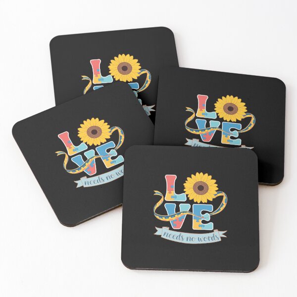 Item preview, Love Needs No Words Autism Awareness Support designed and sold by VasilisLamArt.