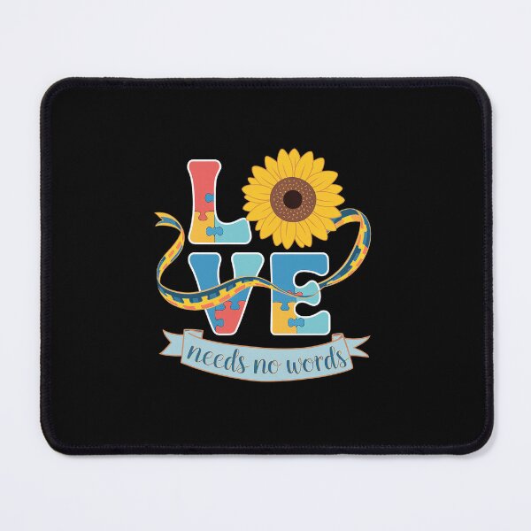 Item preview, Love Needs No Words Autism Awareness Support designed and sold by VasilisLamArt.