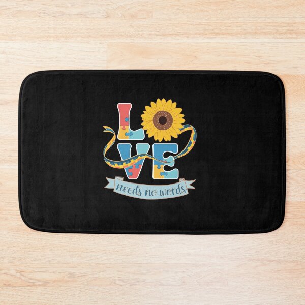 Item preview, Love Needs No Words Autism Awareness Support designed and sold by VasilisLamArt.