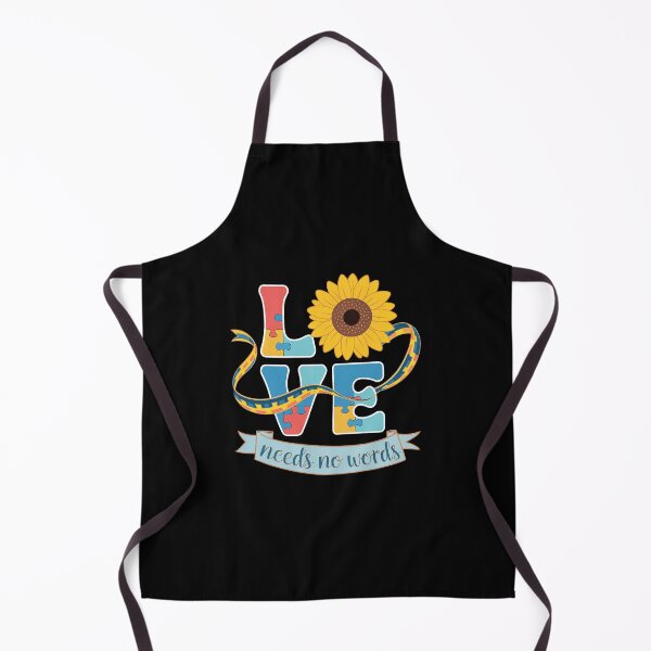 Item preview, Love Needs No Words Autism Awareness Support designed and sold by VasilisLamArt.