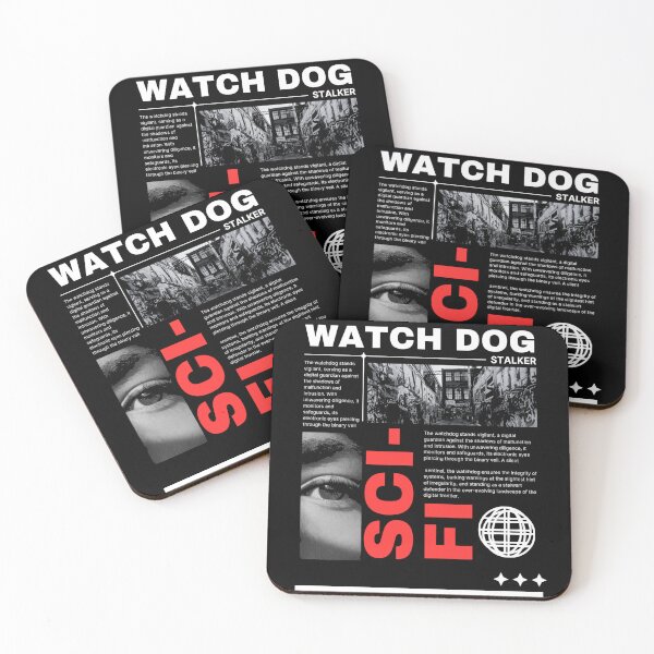 Item preview, WATCH DOG STALKER SCI-FI Cyberpunk Urban Tech Graphic Tee designed and sold by GenZFashion000.
