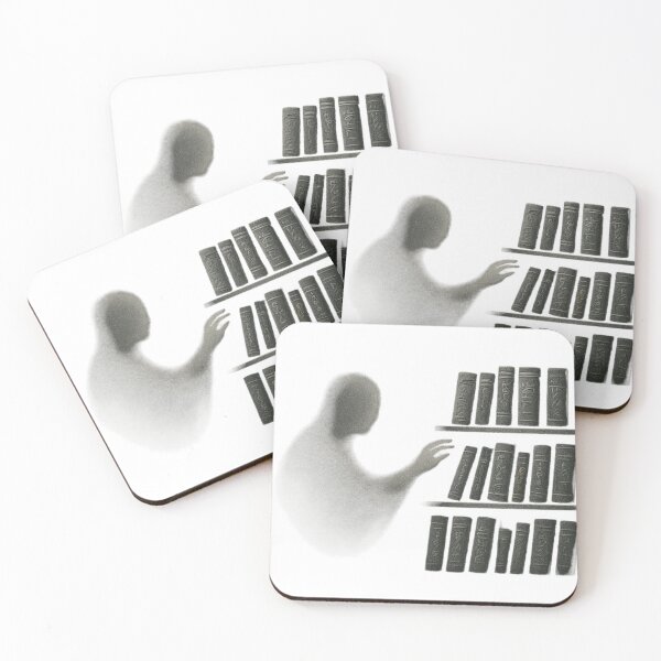Item preview, Literary Ghost - Ethereal Library & Floating Books designed and sold by Ataqhin.