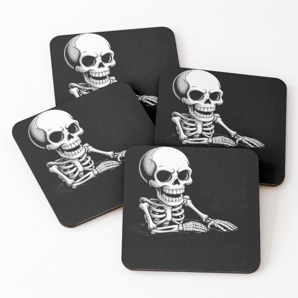 Item preview, If You See Me Smiling It's Because I'm Thinking Skeleton designed and sold by ToggleBet.