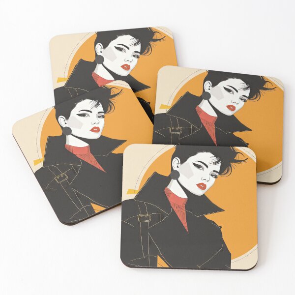 Item preview, Kate - Ode to Patrick Nagel designed and sold by TinyRed SpiralArt.