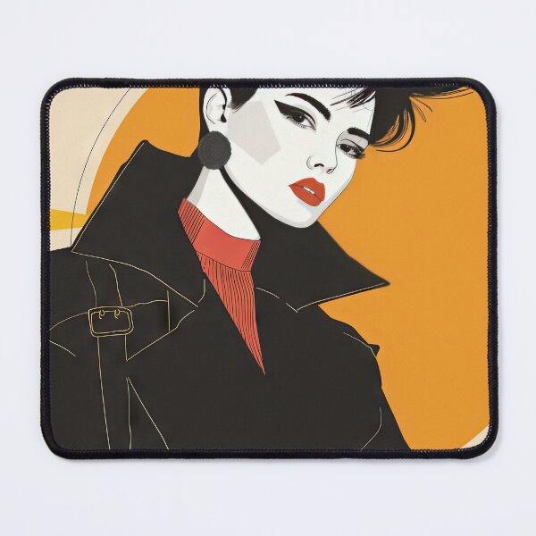 Item preview, Kate - Ode to Patrick Nagel designed and sold by TinyRed SpiralArt.