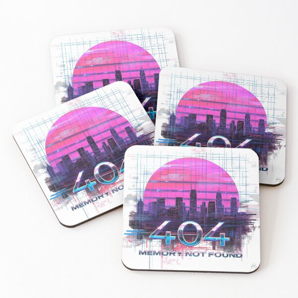 Item preview, Vaporwave Glitch City – 404 Memory Not Found designed and sold by AndrewYoko.