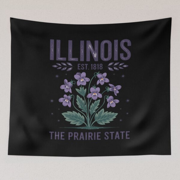 Item preview, Illinois The Prairie A State Traveling Violet Illinois Trip designed and sold by BubblePancake.