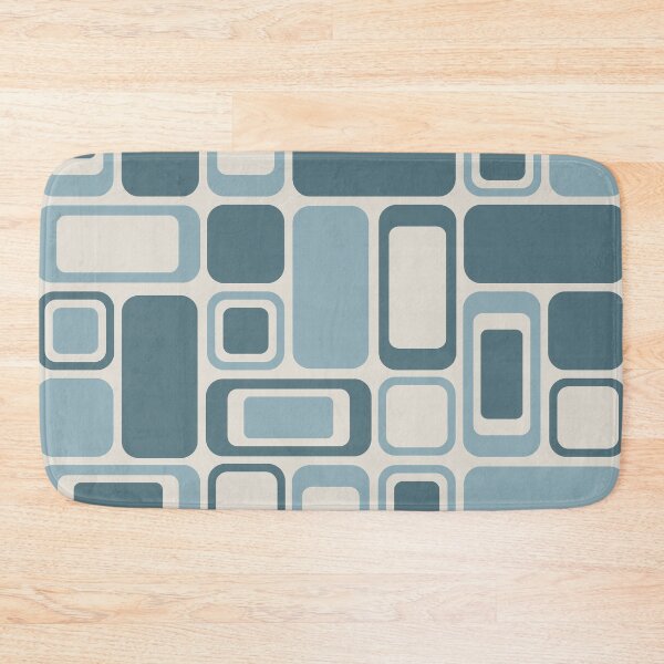 Item preview, Geometric Blue Rectangles Pattern designed and sold by Vector&Repeat.