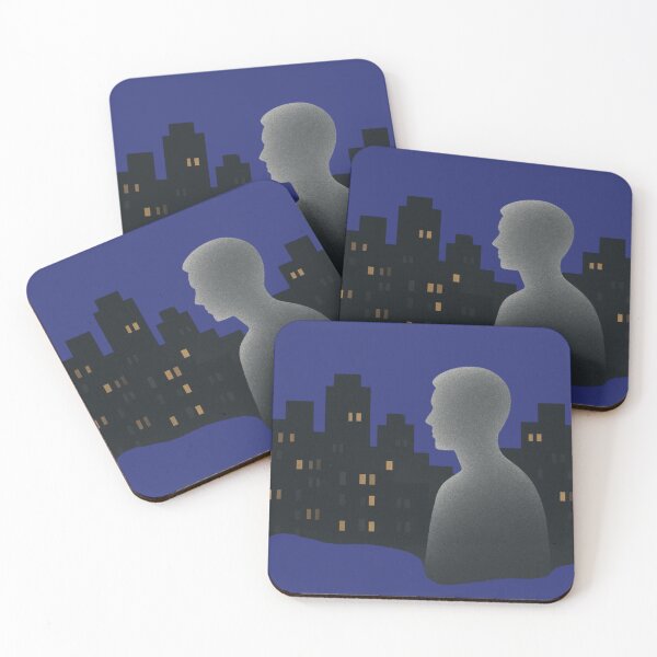 Item preview, Urban Solitude - Glowing City Windows & Silhouette designed and sold by Ataqhin.