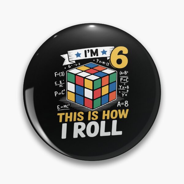 Item preview, I'm 6 This Is How I Roll Funny Speed Cubing Birthday designed and sold by BubblePancake.