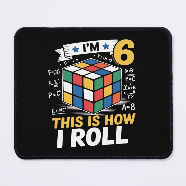 Item preview, I'm 6 This Is How I Roll Funny Speed Cubing Birthday designed and sold by BubblePancake.
