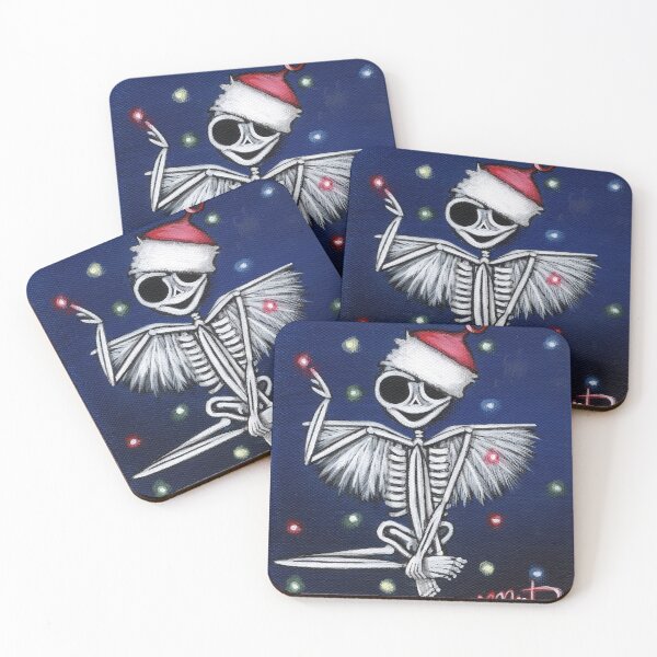 Item preview, Skelly Claus - Santa Claus Skeleton Christmas Art designed and sold by Morbidly Adorable: Art of Misty Monster.