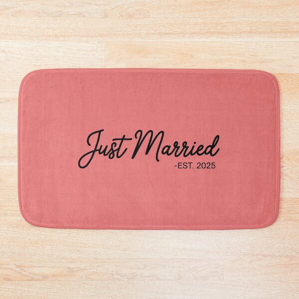 Item preview, Just Married 2025 Honeymoon Wedding Couples Fiancee designed and sold by Trend Print Studio.