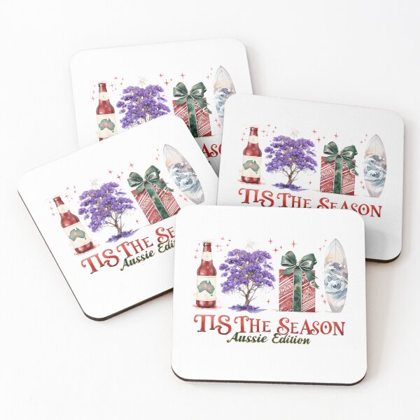 Item preview, Tis The Season Aussie Edition Jacaranda Surfing Christmas Elements designed and sold by ArtisticDesignsbyLinda.