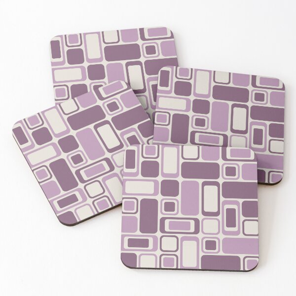 Item preview, Geometric Purple Rectangles Pattern designed and sold by Vector&Repeat.