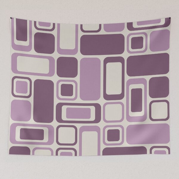 Item preview, Geometric Purple Rectangles Pattern designed and sold by Vector&Repeat.