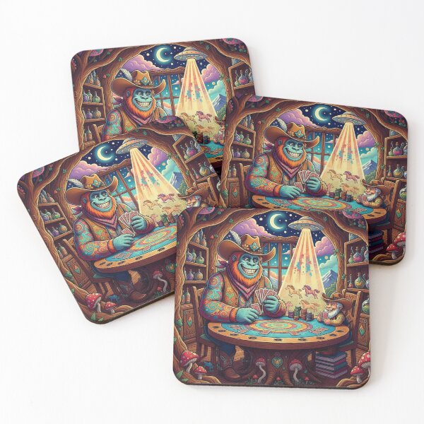 Item preview, Steve McYeti and Bullitt's Cosmic Poker Game designed and sold by Art's Diner.