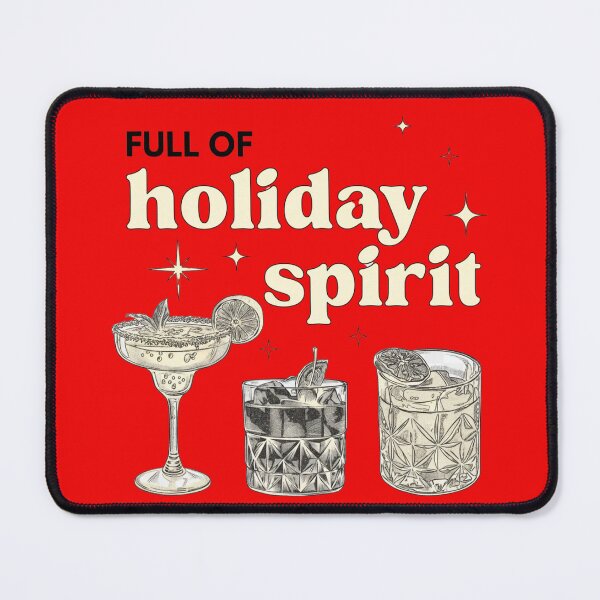 Item preview, Full of Holiday Spirit Funny Christmas Design | Festive Cocktail Art & Holiday Drinking Humor designed and sold by scanusha1979.