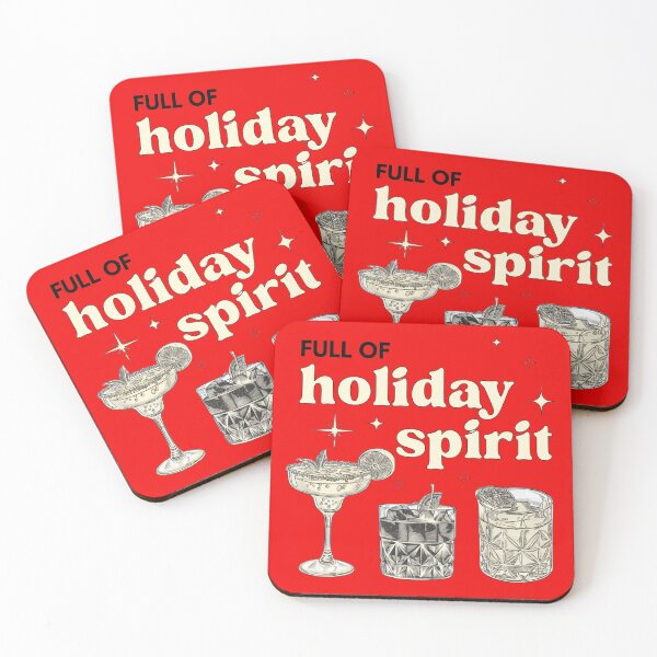 Item preview, Full of Holiday Spirit Funny Christmas Design | Festive Cocktail Art & Holiday Drinking Humor designed and sold by scanusha1979.
