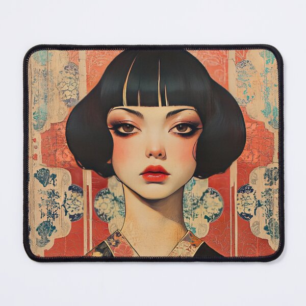 Item preview, Miss Willow - Beautiful Asian woman portrait designed and sold by TinyRed SpiralArt.