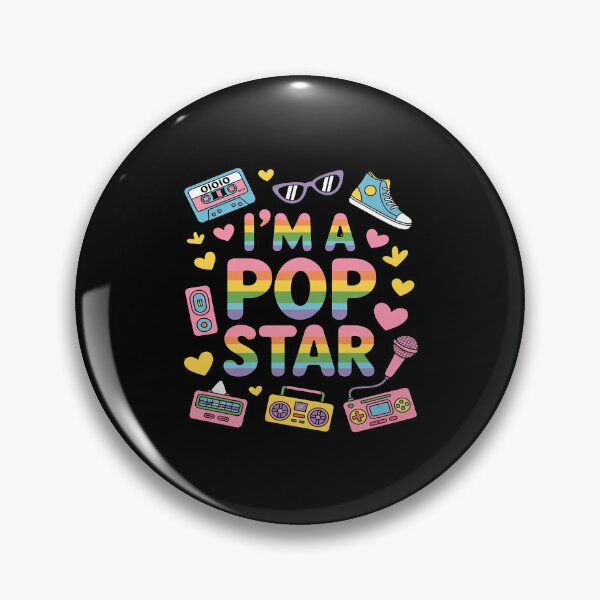 Artikelvorschau, Ich bin ein Popstar – süße Requisiten als zertifizierter Popstar entworfen und verkauft von NetoGalaxy.