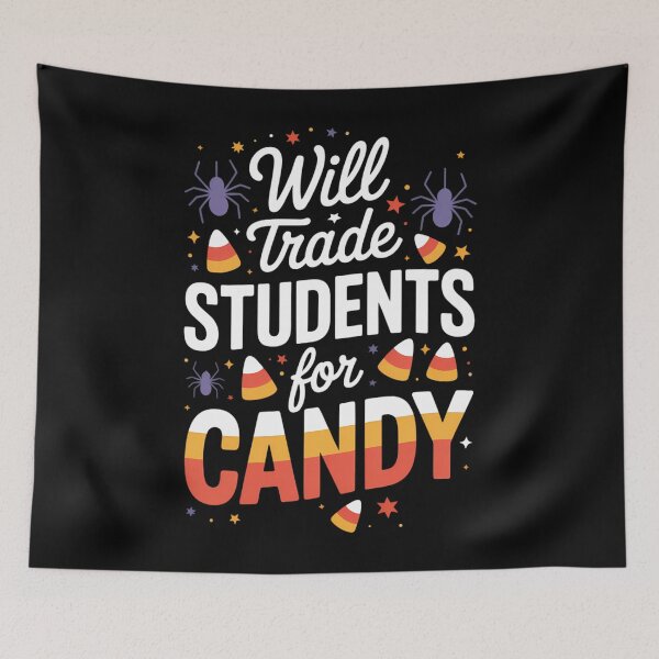 Item preview, Will Trade Students For Candy Teacher Halloween designed and sold by Moon-Ape.