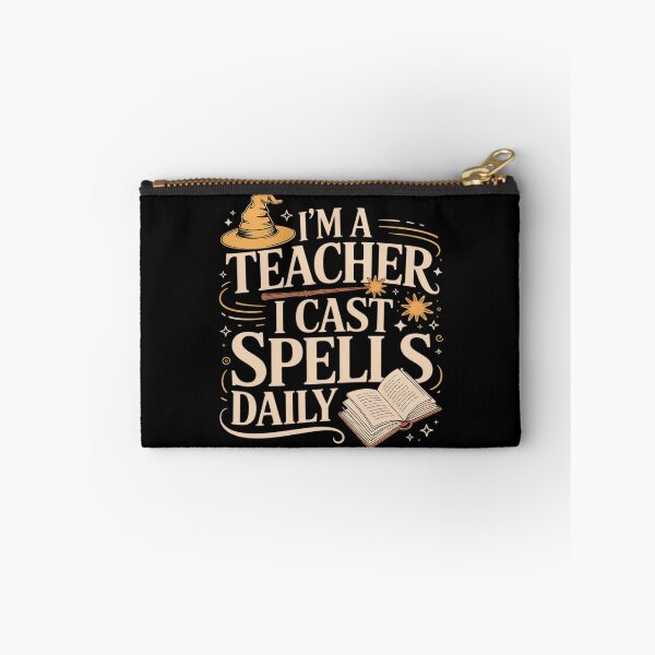 Item preview, I'm a Teacher I Cast Spells Daily Funny Witch designed and sold by NetoGalaxy.
