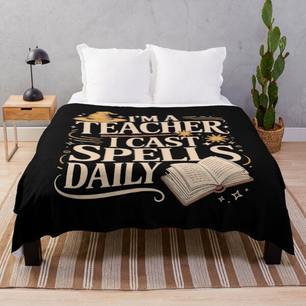 Item preview, I'm a Teacher I Cast Spells Daily Funny Witch designed and sold by NetoGalaxy.