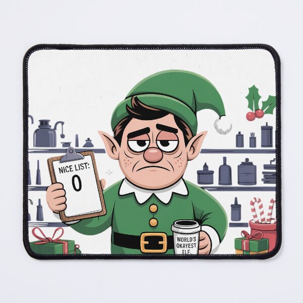 Item preview, Funny Sarcastic Elf Christmas Retail Worker Holiday Survival Humor Tee designed and sold by GiftsForge.