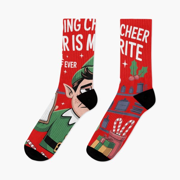 Item preview, Funny Sarcastic Elf Christmas Retail Worker Holiday Survival Humor Tee designed and sold by GiftsForge.