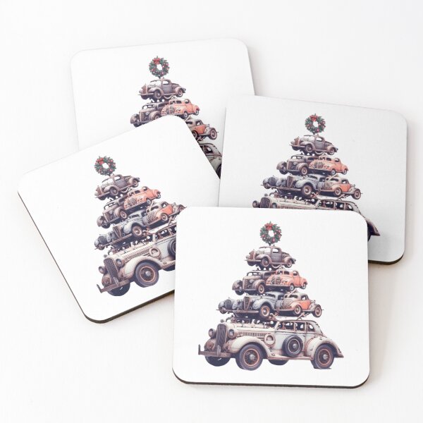 Item preview, Vintage Cars Christmas Tree  designed and sold by Aynaurkinsuy.