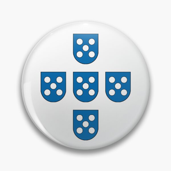 Item preview, Blue escutcheons from the flags of Ceuta and Lisbon - Africa / Spain designed and sold by cvelasco88.