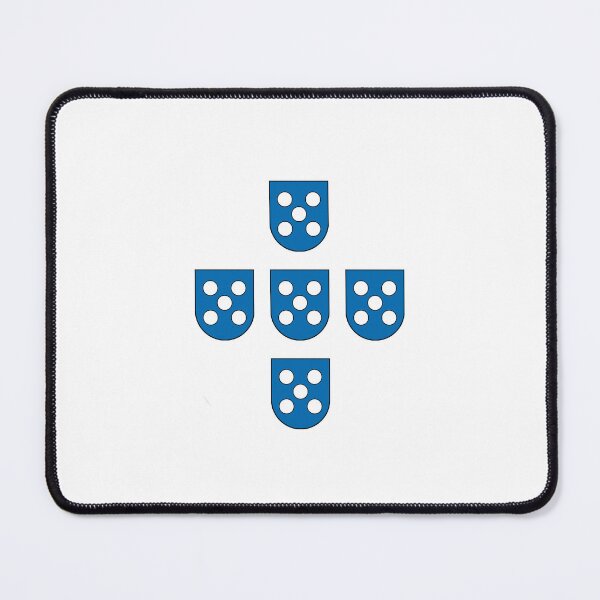 Item preview, Blue escutcheons from the flags of Ceuta and Lisbon - Africa / Spain designed and sold by cvelasco88.