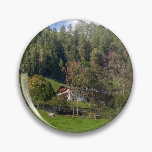 Item preview, Alpine pasture with cows, farmhouse and forest, Neustift in the Stubai Valley, Stubai Valley designed and sold by Torsten  Krüger.