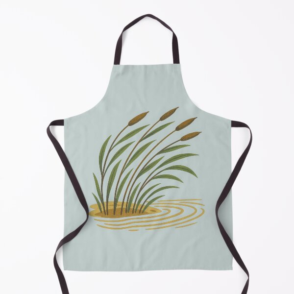 Item preview, Minimal Pond Grass Illustration with Ripples designed and sold by NoctaHike.