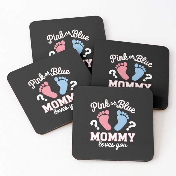 Item preview, Pink Or Blue Mommy Loves You Baby Gender Reveal Party Shower designed and sold by Hofersofer.