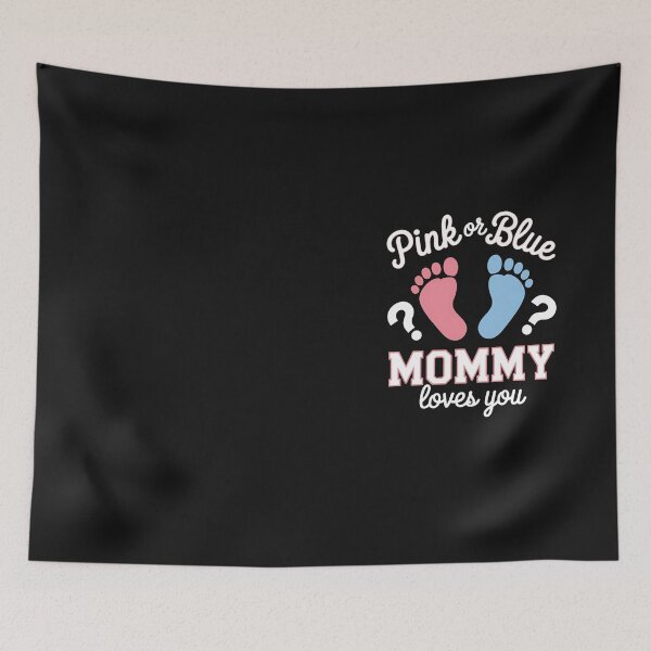 Artikelvorschau, Babyparty mit dem Motto „Rosa oder Blau – Mama liebt dich“ zur Geschlechtsenthüllung entworfen und verkauft von Hofersofer.