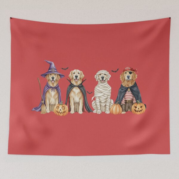 Item preview, Halloween Golden Retriever Sweatshirt, Retro Spooky Dog Hoodie designed and sold by Nayeem967.