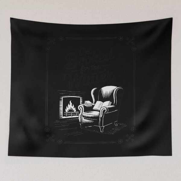 Item preview, I'm Booked for The Winter, Bookworm designed and sold by NetoGalaxy.