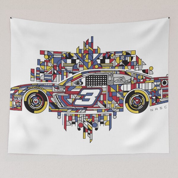 Item preview, Mondrian Style NASCAR Race Car designed and sold by KiwiRider.