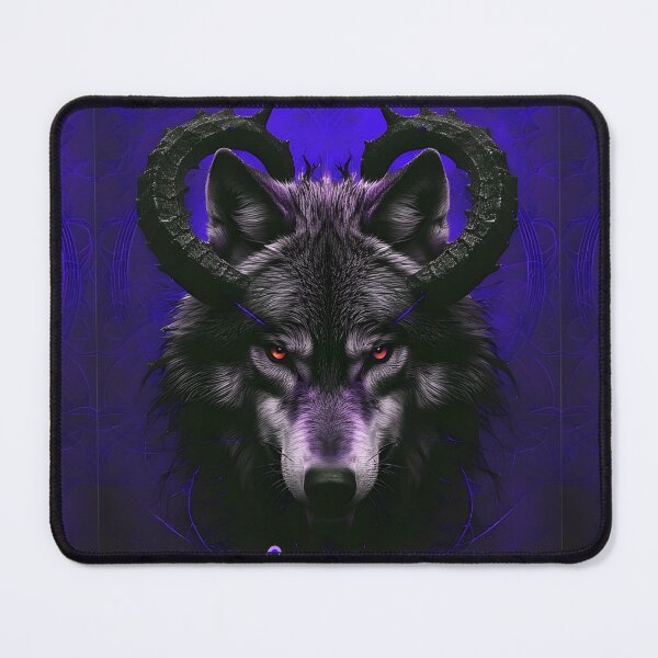 Item preview, Night Guardian Wolf – Dark Fantasy Moon Art designed and sold by Neer arts.