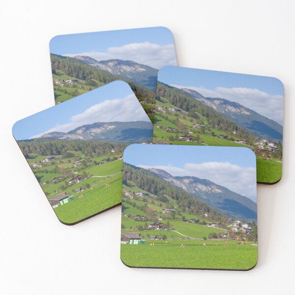 Item preview, Alpine pasture with hay barn and mountains, Neustift in the Stubai Valley, Stubai Valley designed and sold by Torsten  Krüger.