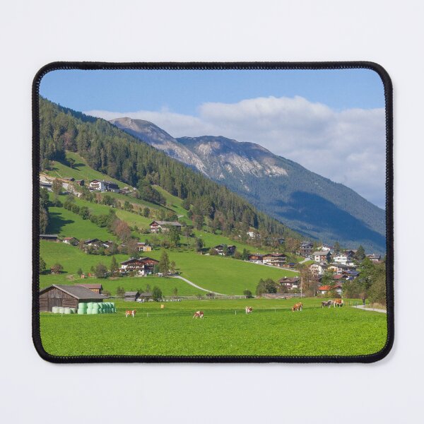 Item preview, Alpine pasture with hay barn and mountains, Neustift in the Stubai Valley, Stubai Valley designed and sold by Torsten  Krüger.