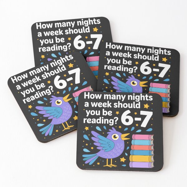 Item preview, Teacher 67 How Many Nights A Week Should You Be Reading 6-7 designed and sold by Clairenity Studio.